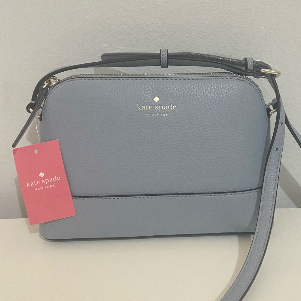 NWT Kate Spade Crossbody Frosted Blue Purse